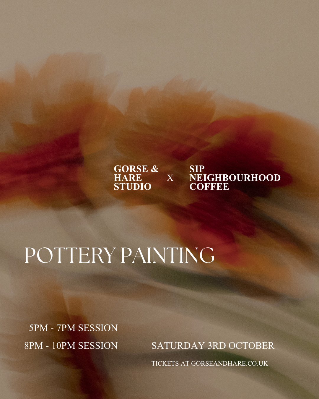 Pottery Painting x SIP Coffee - 5pm-7pm session